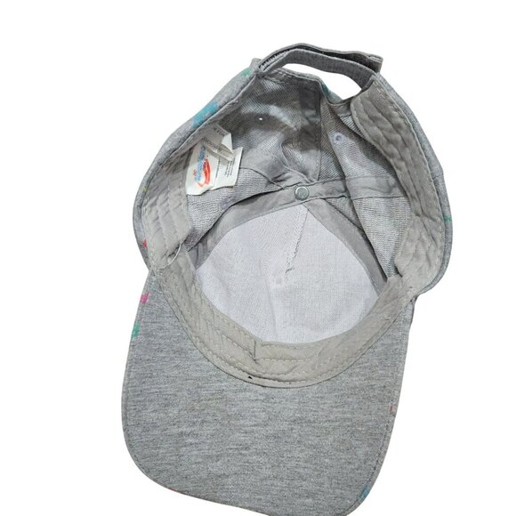 DC Super Hero Girls "Be Awesome" Gray Patterned Cap OSFM 100% Cotton - Picture 6 of 8
